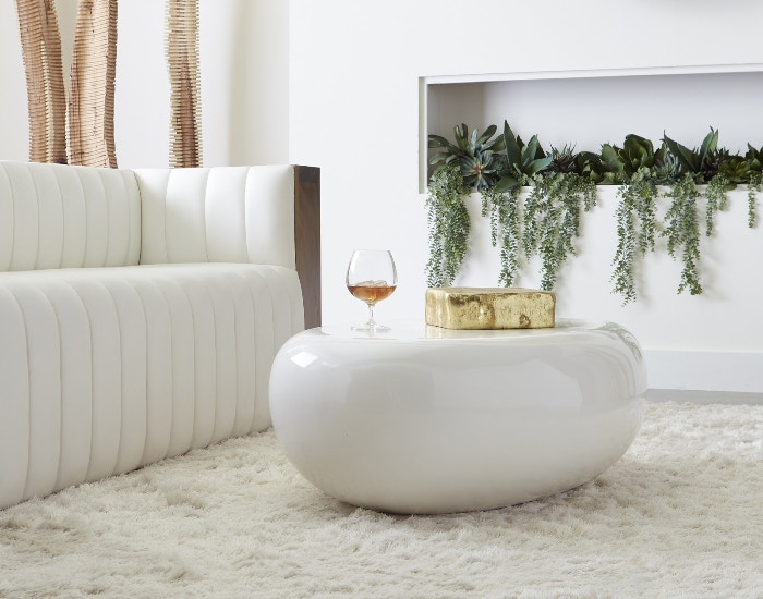  GLOSSY WHITE COFFEE TABLE 11937