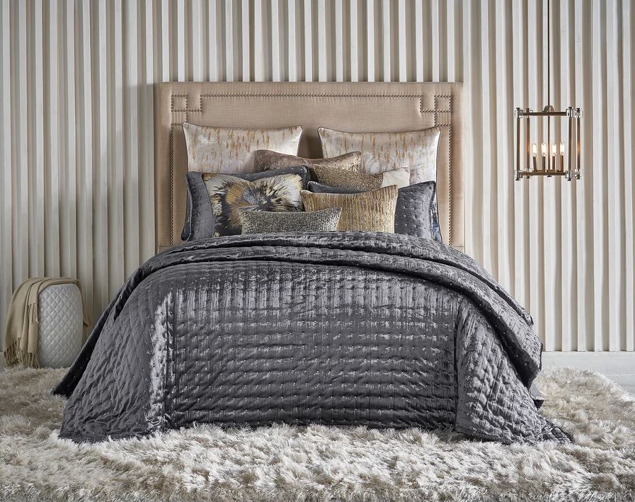  PRATO CHARCOAL QUILT SET 32-15