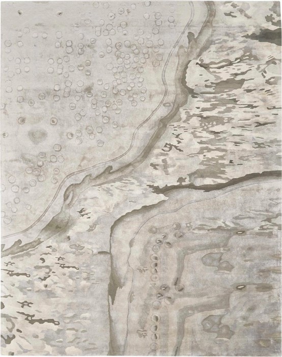  Prismatic Silver Cloud rug 11017
