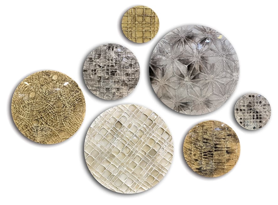  SET OF 7 ASSORTED SPHERES 28-97