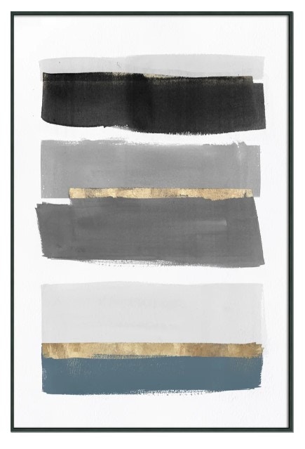  STACKED STRIPES III FRAMED WALL ART 11846