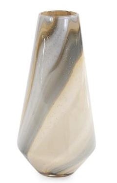  SAND ART TAPERED GLASS VASE 11324