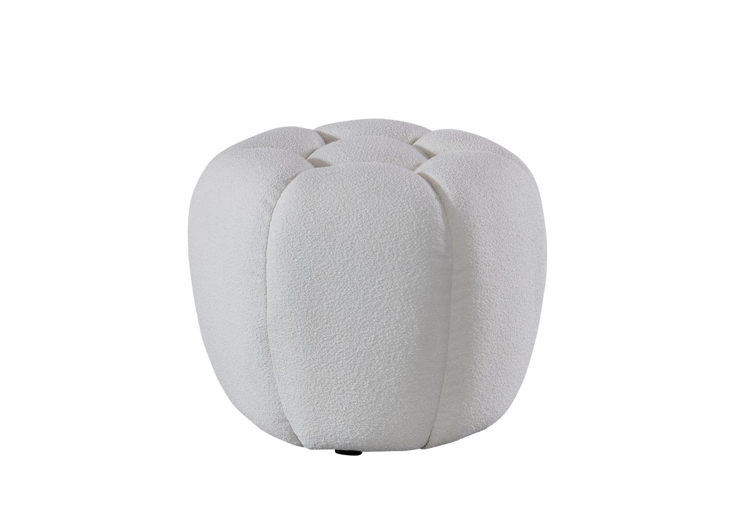 WHITE BOUCLE STOOL 11-3