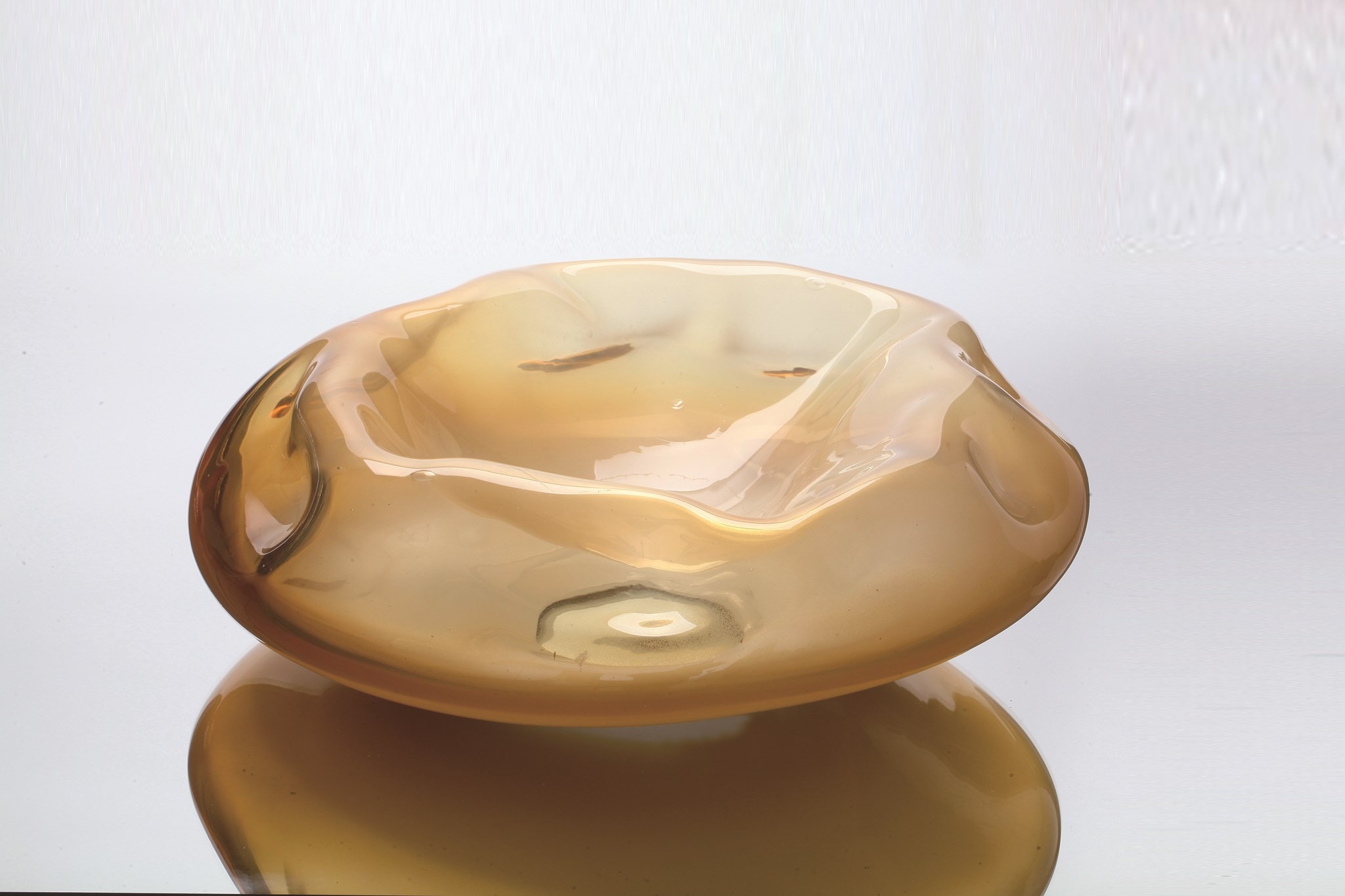  Yellow Glass Bowl 9793