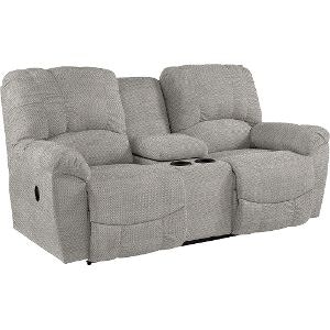 La Z Boy Living Room Reclining Loveseat Console 490 537