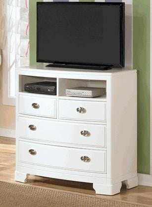 Ashley Bedroom White Media Chest B475 39 Short Furniture Co
