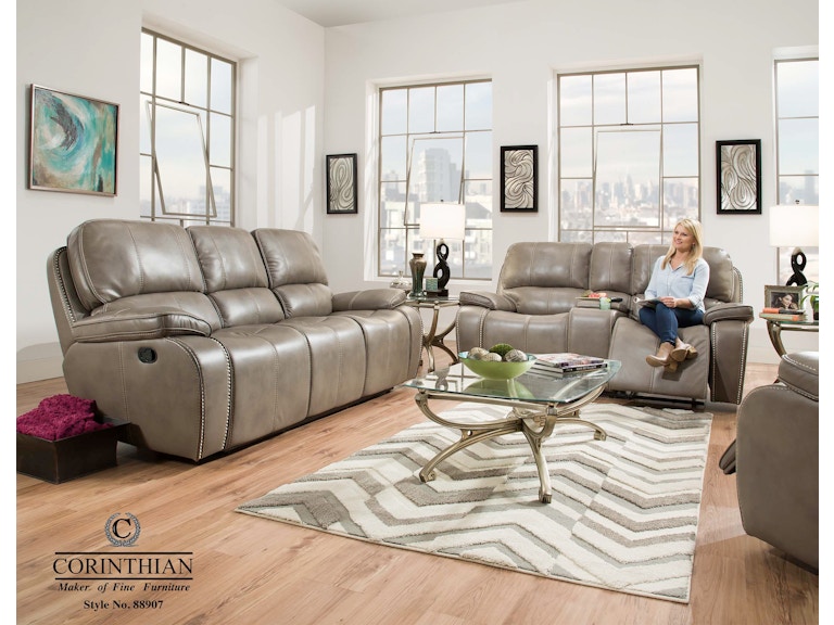 corinthian reclining sofa & loveseat on sale at elgin furniture