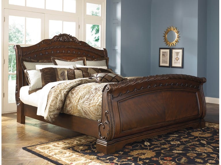millennium north shore king sleigh bed on sale at elgin furniture