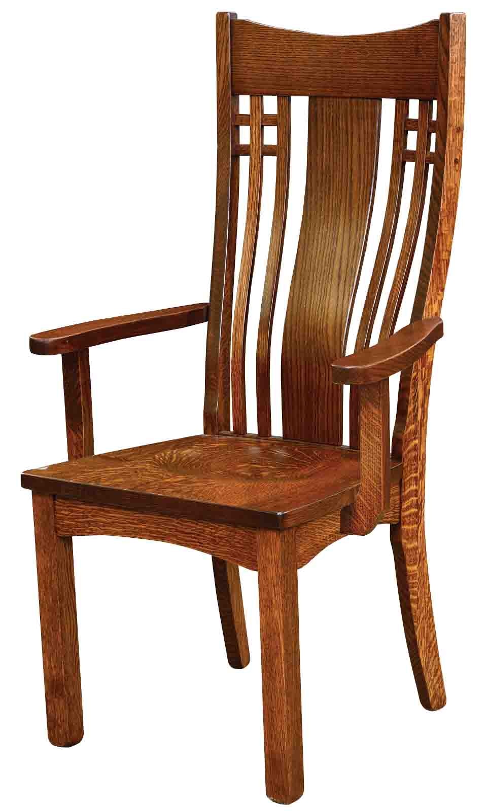 all wood arm chair