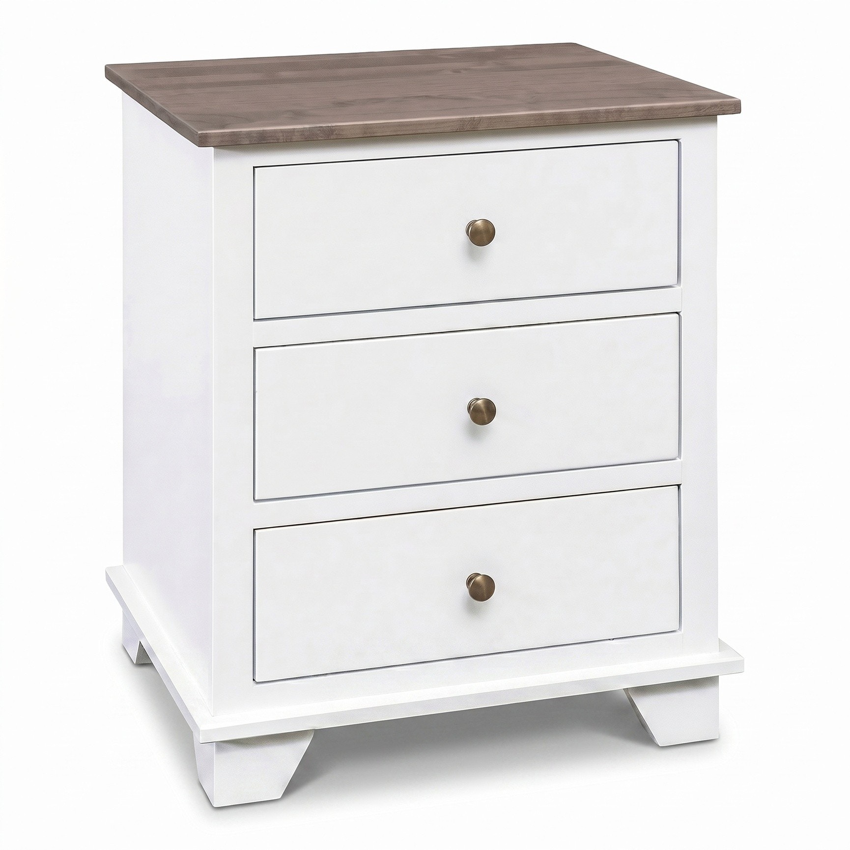 Archbold Furniture Portland Two-Tone 3-Drawer Nightstand 168053