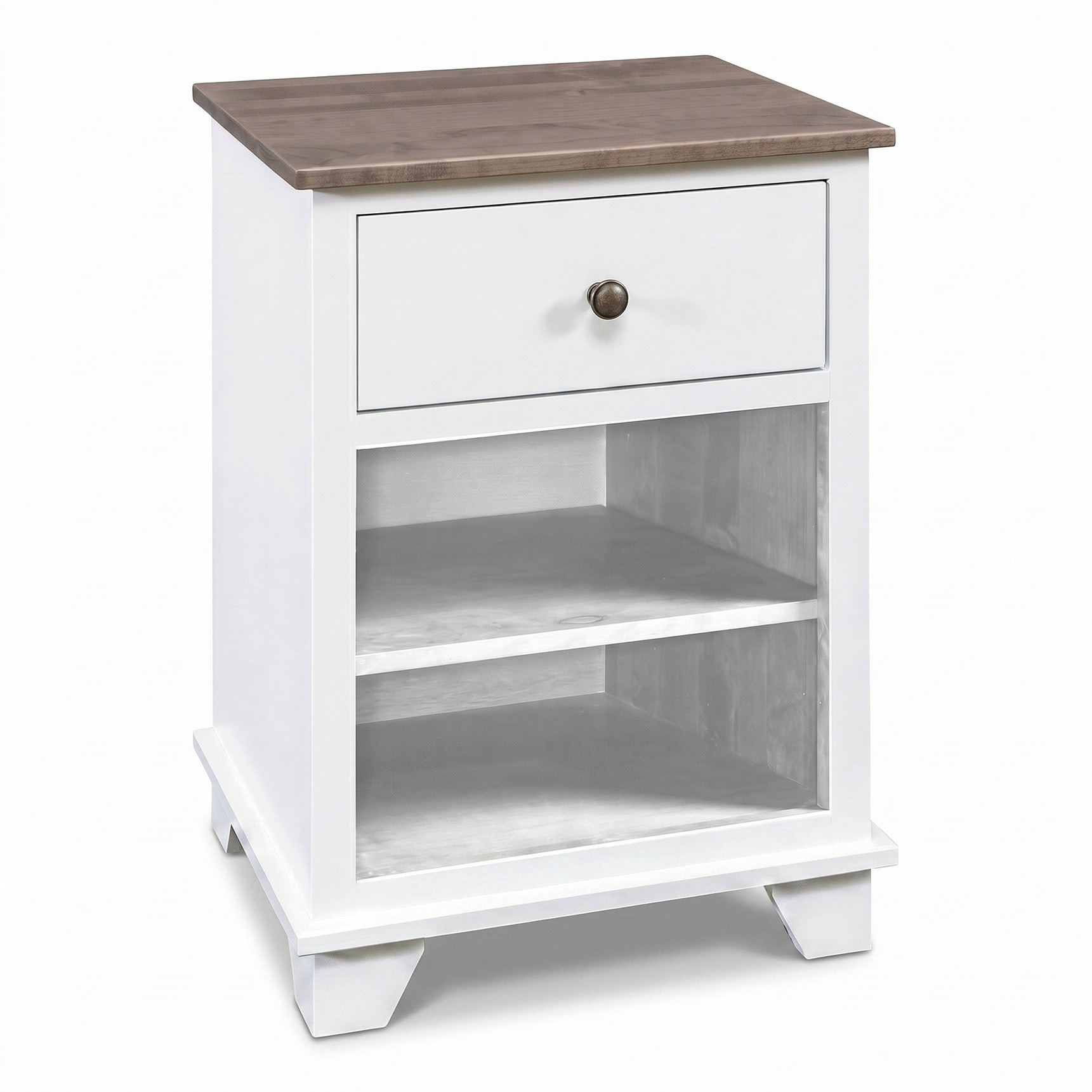 Archbold Furniture Portland Two-Tone 1-Drawer Nightstand 197260