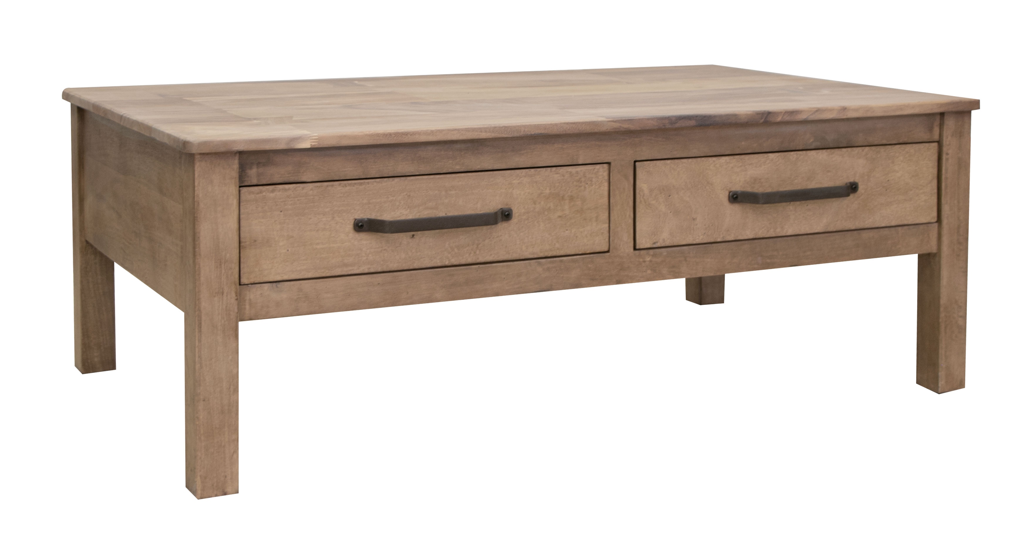 International Furniture Direct Natural Parota RECT Cocktail Table 869609