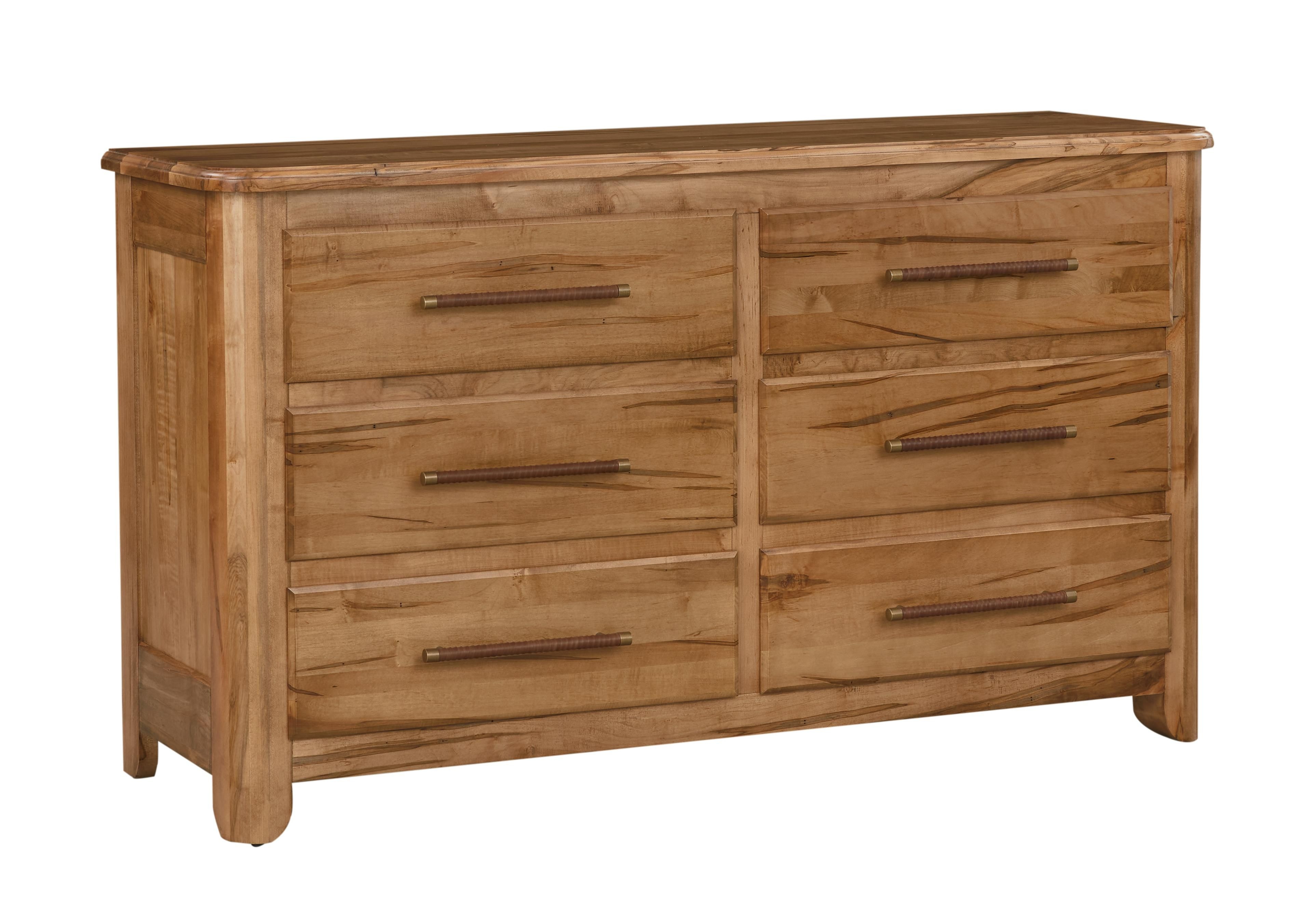 Clearance Heritage Maple 6-Drawer Dresser 225577