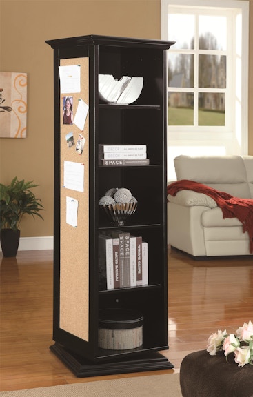 Clearance Living Room Swivel Cabinet With Storage Mirror And