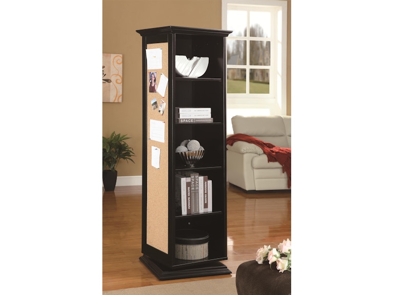 Clearance Living Room Swivel Cabinet With Storage Mirror And