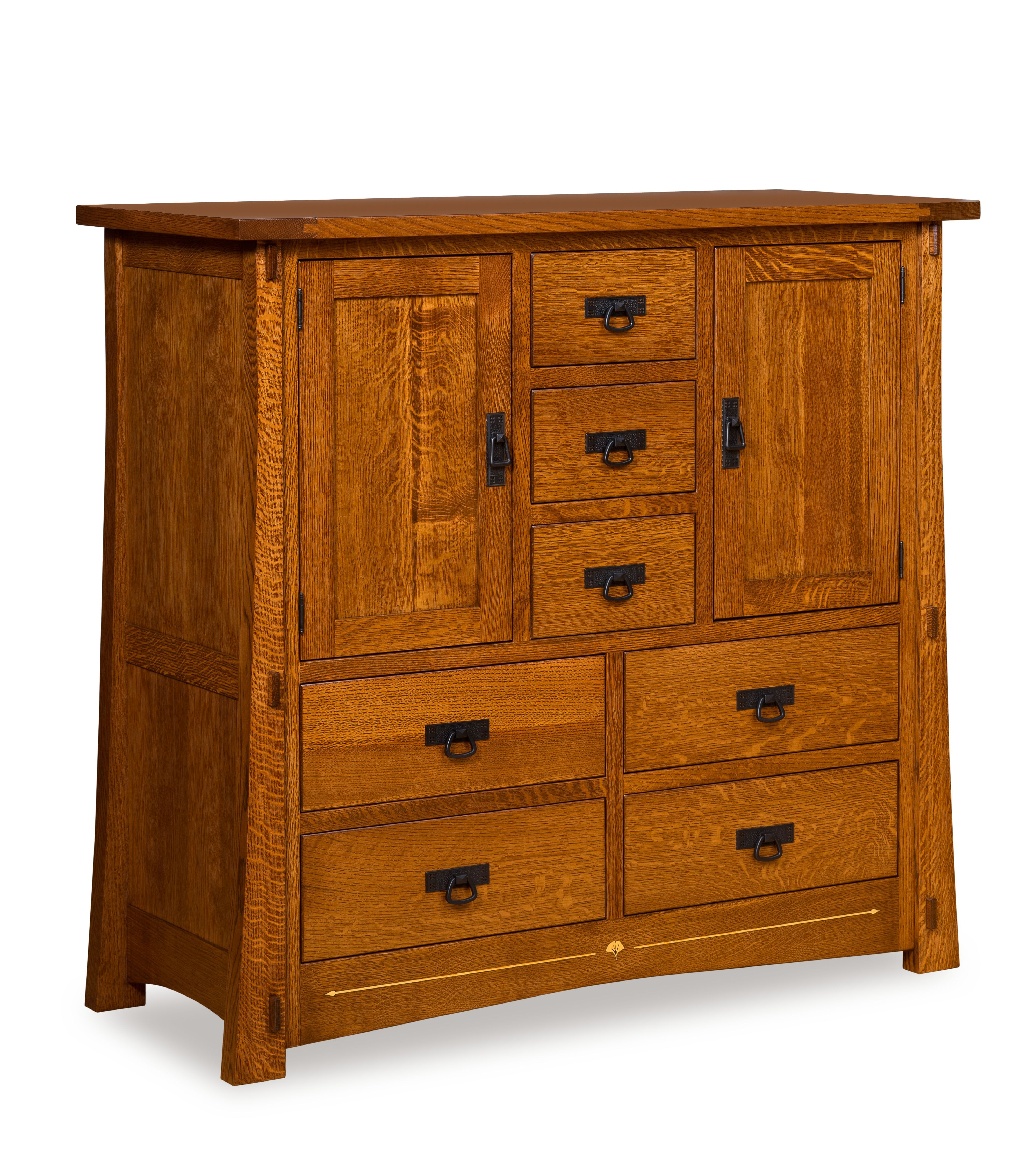 Fusion Designs Castlebrook Hickory His/Her 7-Drawer Chest 239469