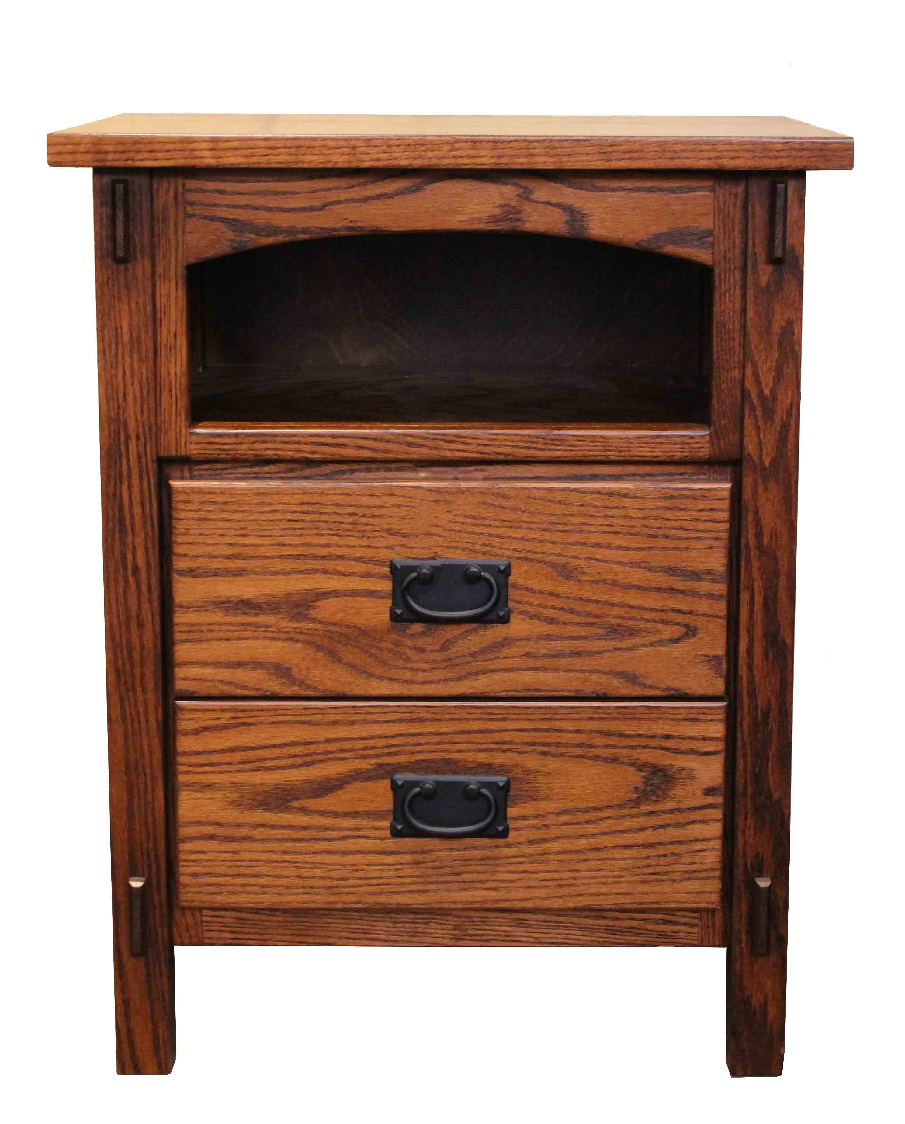 Clearance Savannah Oak 2-Drawer Nightstand 536480