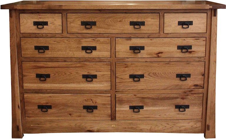 Fusion Designs Bedroom Castlebrook Solid Wood 9 Drawer Dresser