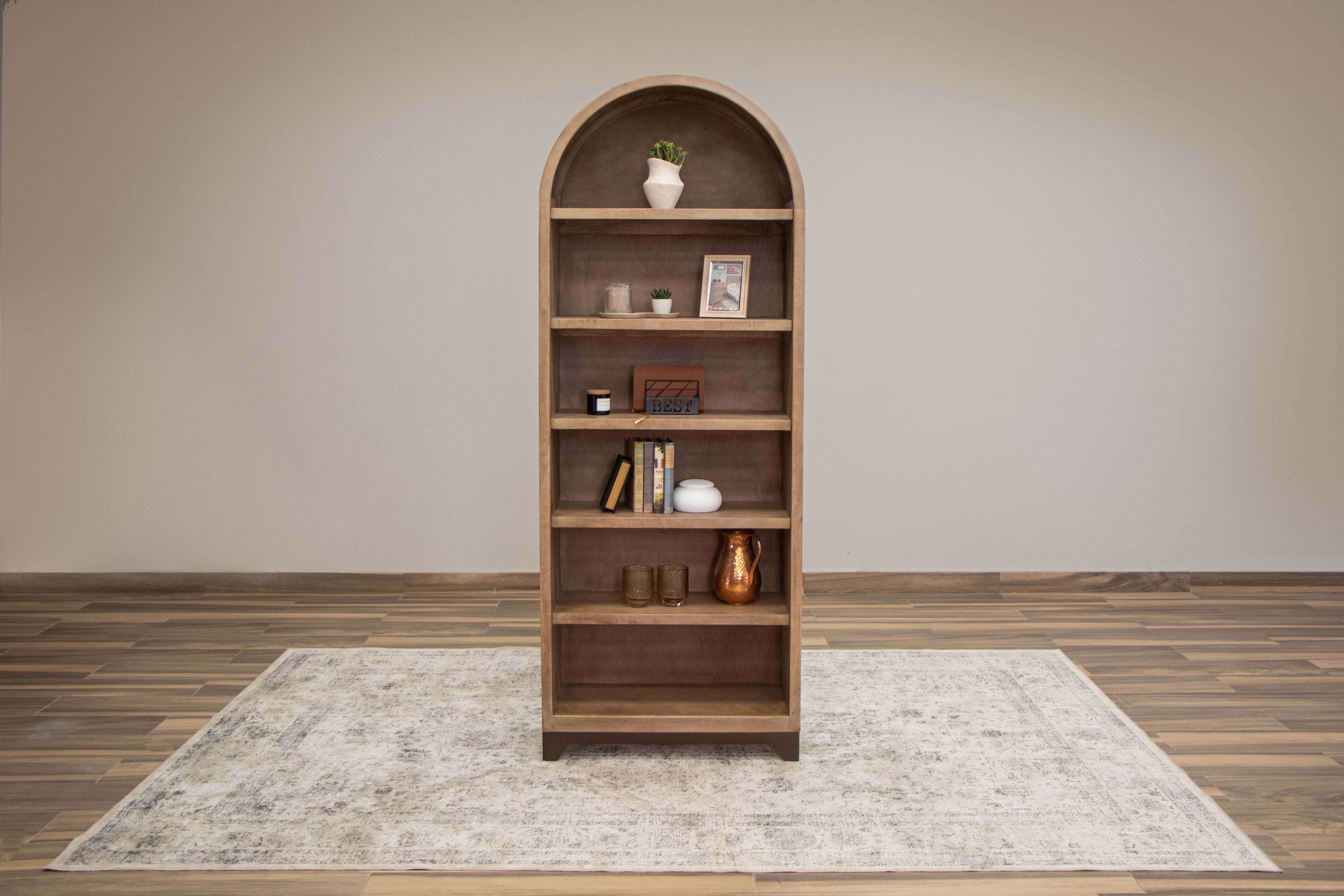 Clearance Natural Parota 79" Bookcase 1000750