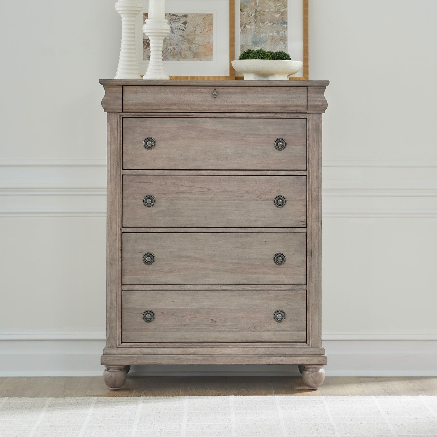 Liberty Furniture Rustic Traditions Saddle Tan 5-Drawer Chest 1002550