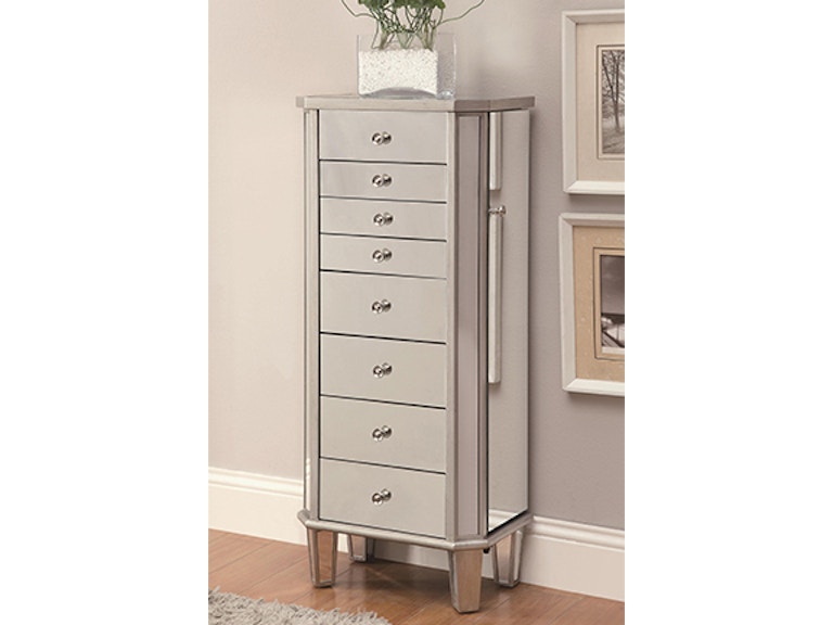 Clearance Mirrored Jewelry Armoire 817859 Naturwood Home