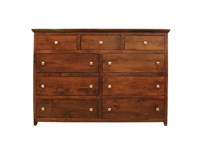 Oak Design Bedroom Shaker 9 Drawer Mule Chest In Alder 705228