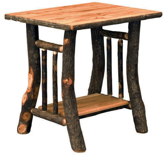 hickory side table