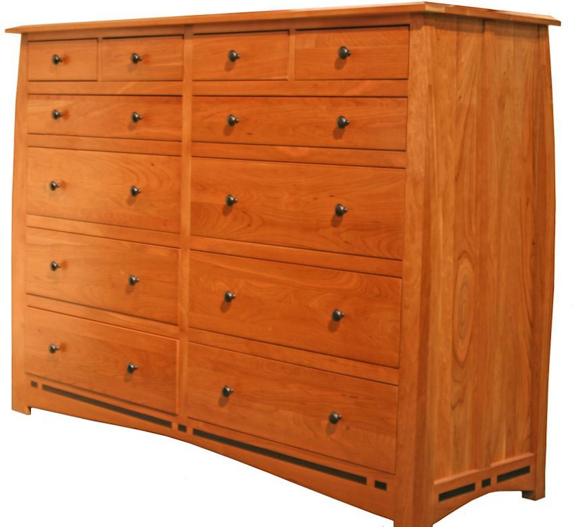 Trend Manor Bedroom Mission Solid Wood 12 Drawer Dresser 510611