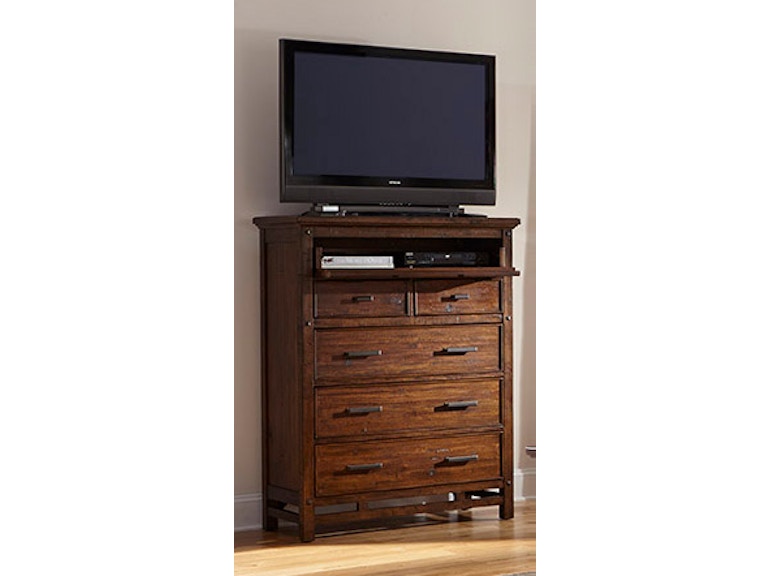 Clearance Bedroom Wolf Creek 6 Drawer Media Chest 644146