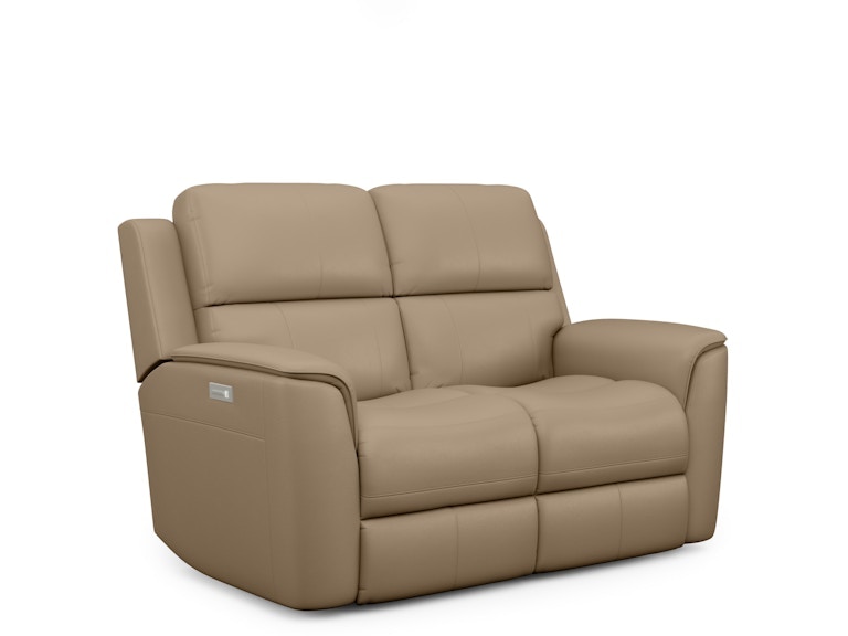 Flexsteel Henry Power Reclining Loveseat with Power Headrests and