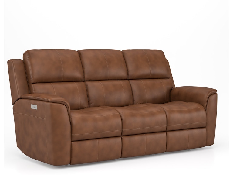 Flexsteel Henry Power Reclining Sofa with Power Headrests and Lumbar - Thumbnail 2