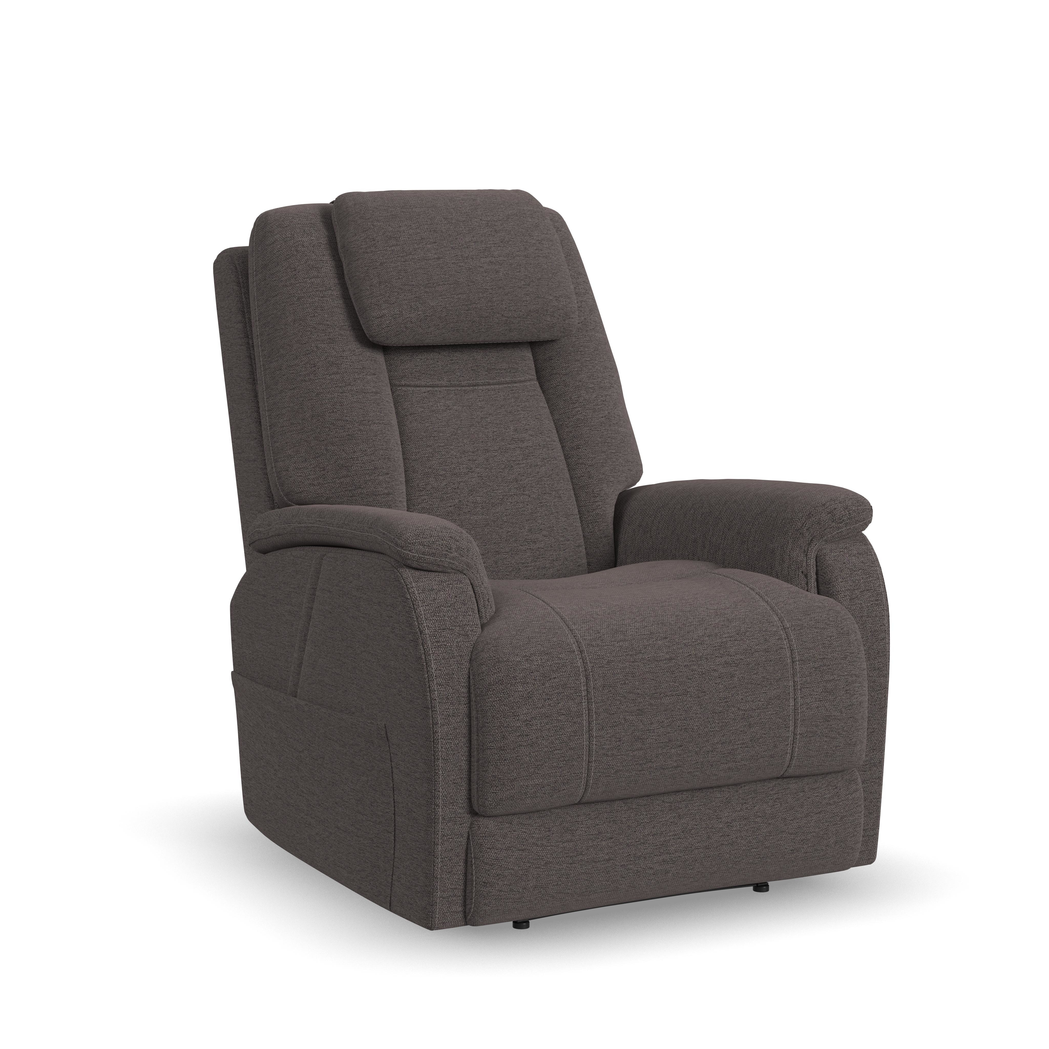 Flexsteel Model 3+ Power Rocking Recliner with Power Headrest, Lumbar, Heat & Massage 1093-51P5-358-04