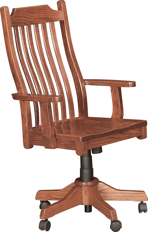 Country Value Woodworks Mission Office Chair With Gas Lift 135