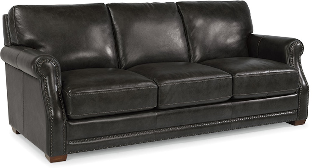 used flexsteel leather sofa