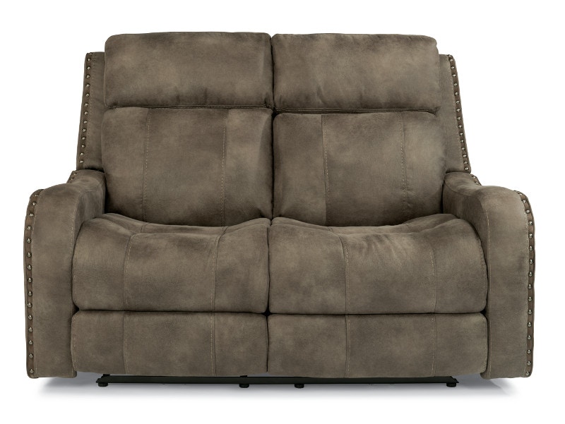 Flexsteel Springfield Fabric Power Reclining Loveseat with Power