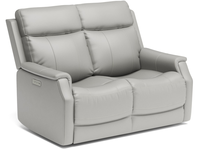 Flexsteel Easton Power Reclining Loveseat With Power Headrests And ...