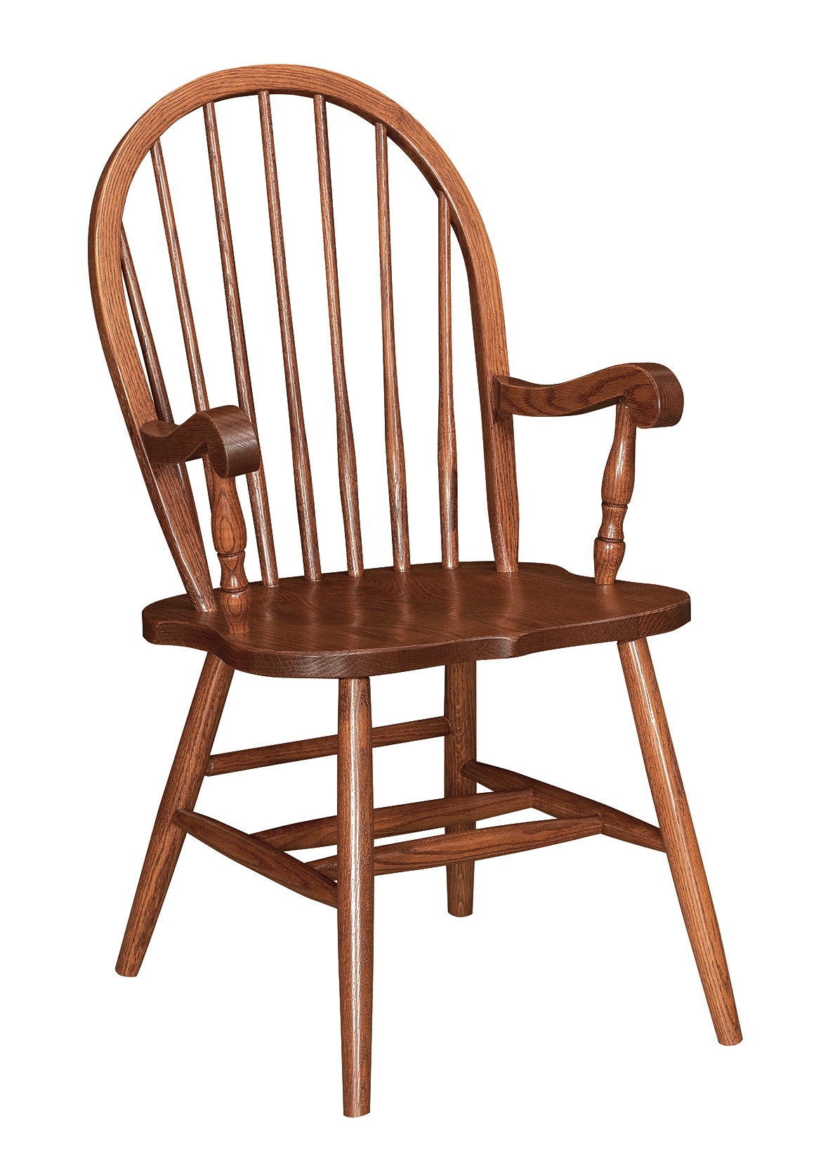Country Value Woodworks Bow Back Arm Chair (Not available With Leather seats) 152