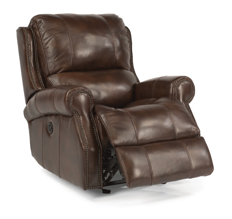Flexsteel Miles Leather Power Gliding Recliner 1533-54P-418-71