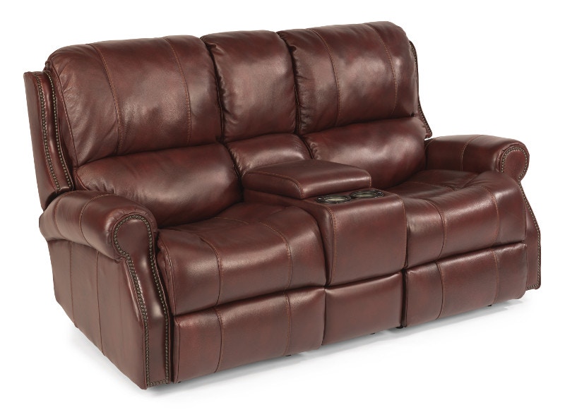 Flexsteel Miles Leather Power Reclining Sofa 1533-62P-418 ...