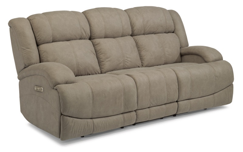 Flexsteel Declan Fabric Power Reclining Sofa with Power Headrests 1560