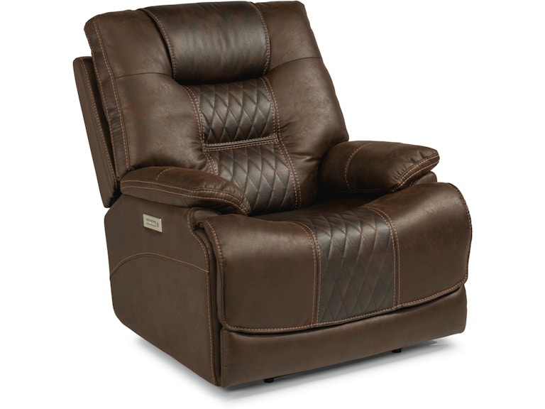 Flexsteel dakota power recliner with power headrest & store lumbar