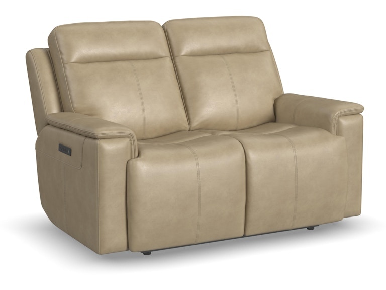Flexsteel Odell Power Reclining Loveseat with Power Headrests and