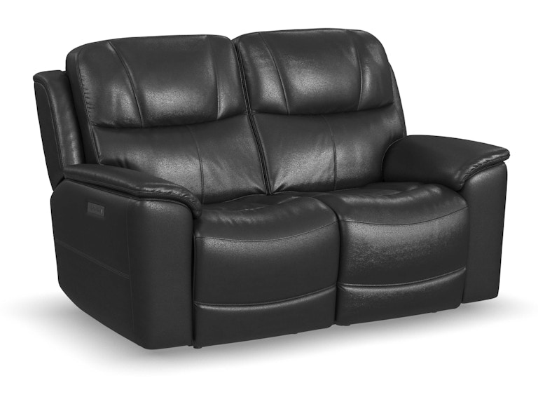 Flexsteel Crew Power Reclining Loveseat with Power Headrests and Lumbar