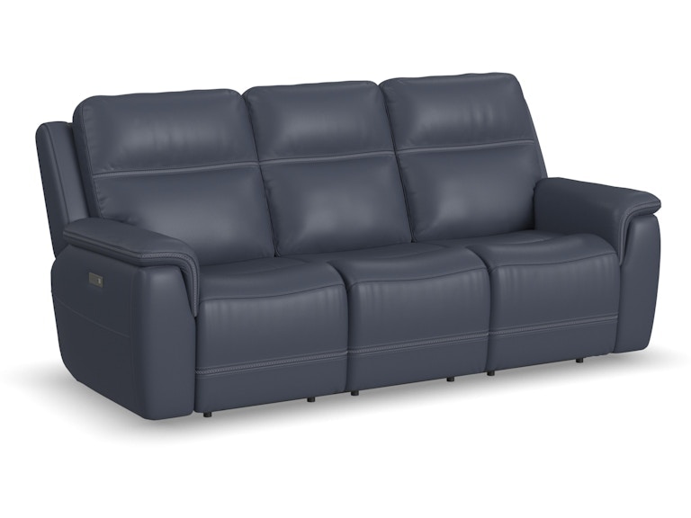 Flexsteel Sawyer Power Reclining Sofa with Power Headrests and