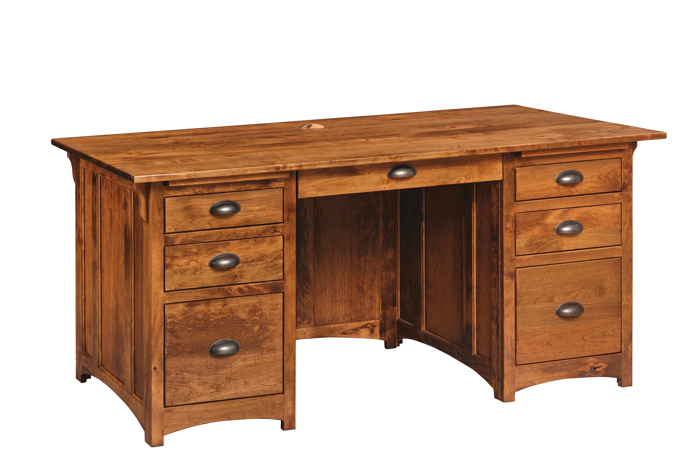 Country Value Woodworks 66 Desk With 2 File Drawers 191