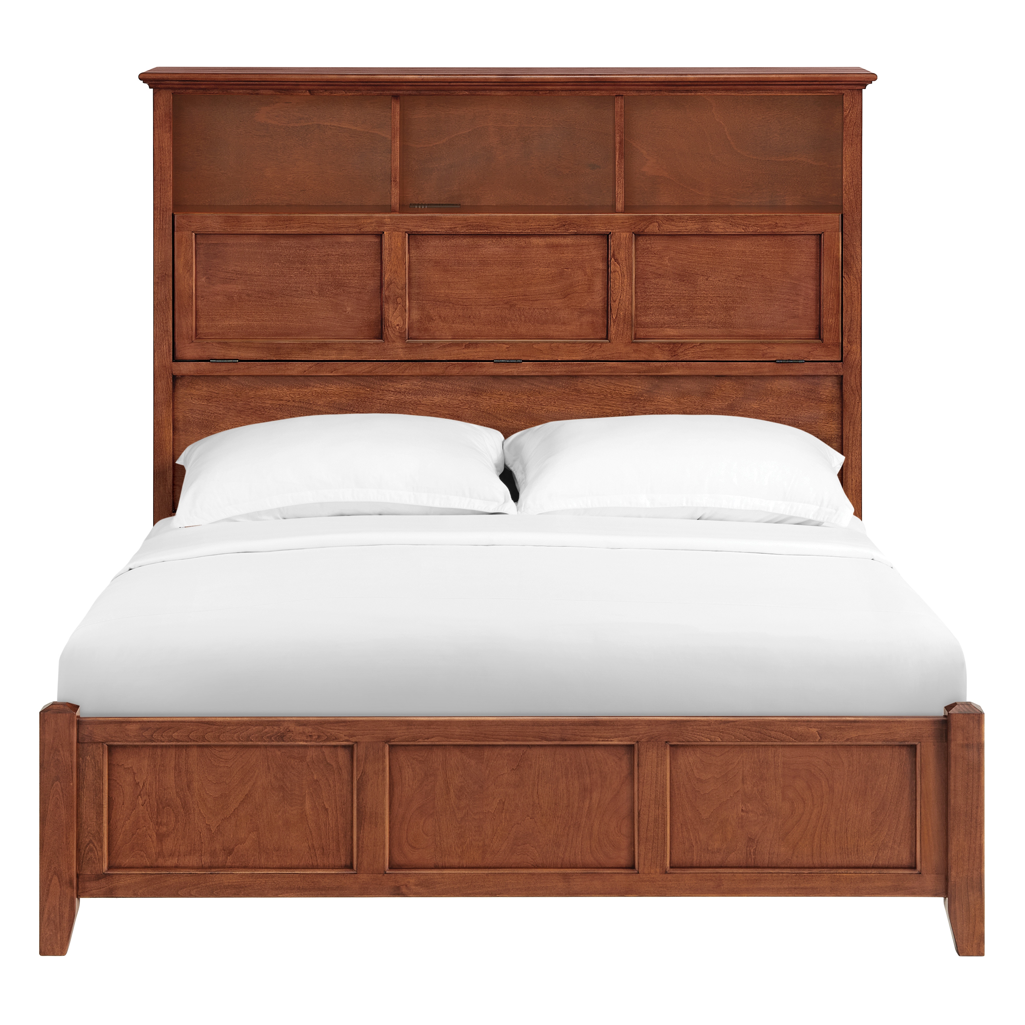 Whittier Wood Products Classic Queen Bookcase Bed 2843GAC