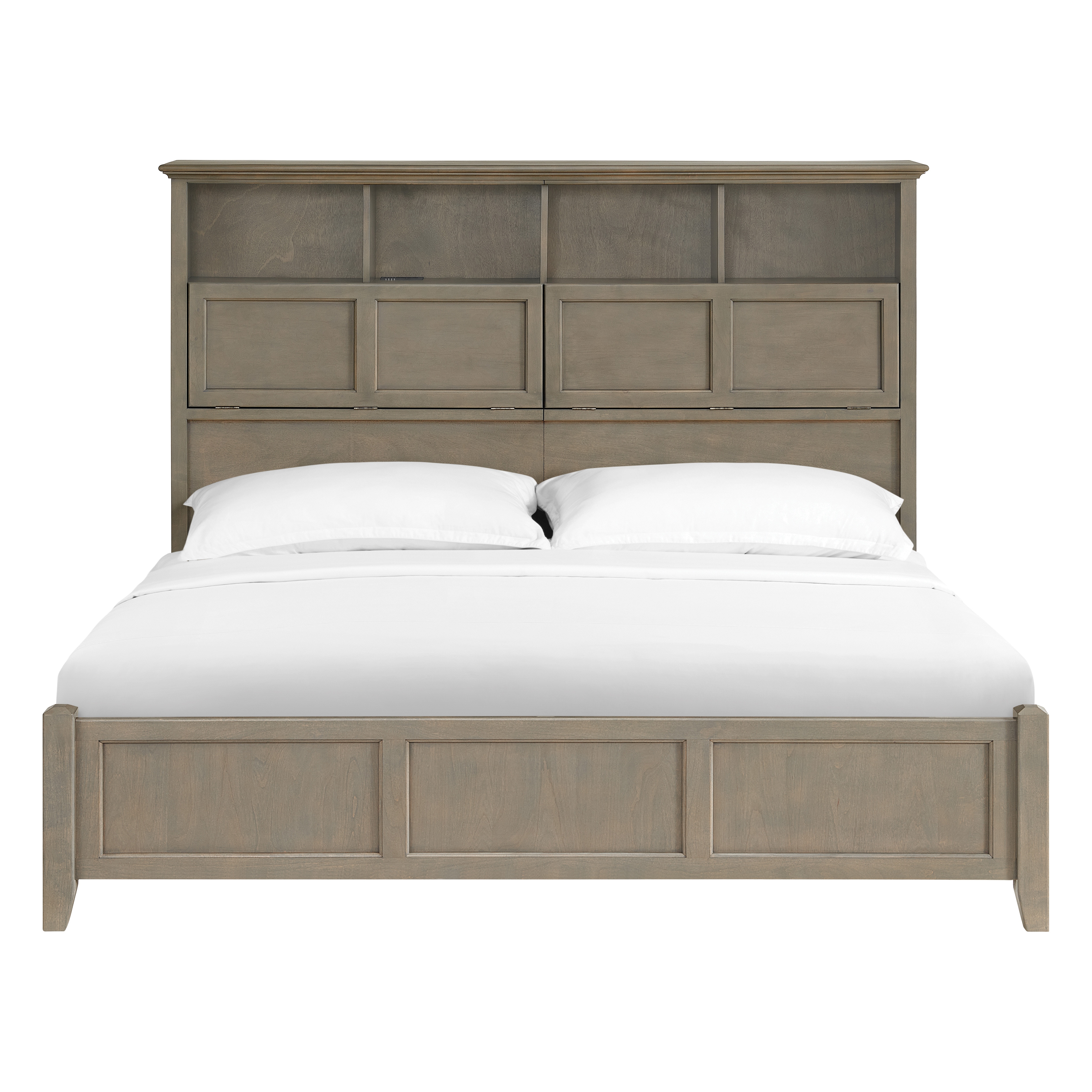 Whittier Wood Products Classic King Bookcase Bed 2845FST