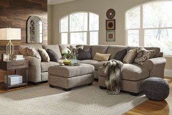 Ashley Pantomine LAF Loveseat, Wedge, Armless Sofa, RAF Corner