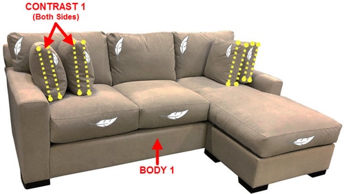 Stanton Furniture Sofa Chaise with Storage 68197