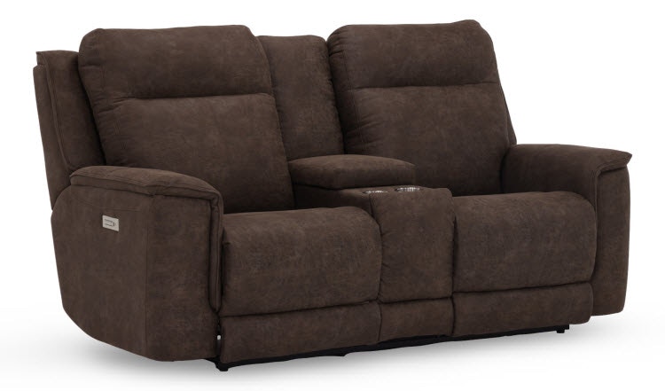 Stanton Furniture Power Headrest Reclining Console Loveseat 86885
